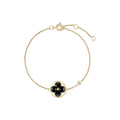 Color Blossom BB Sun Bracelet, Yellow Gold, Onyx and Diamond