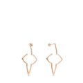 Ombre Blossom XL Hoops, Pink Gold and Diamonds