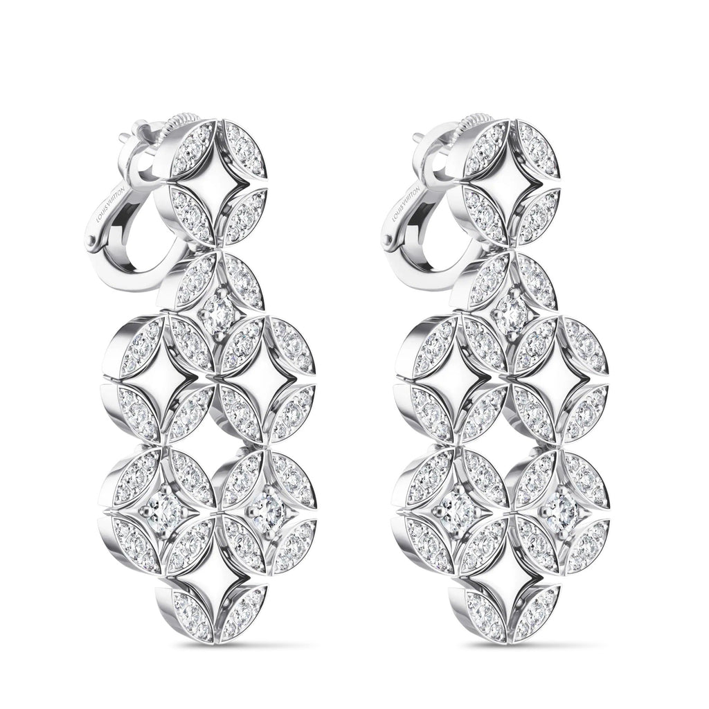 Galaxie Earrings, White Gold and Diamonds