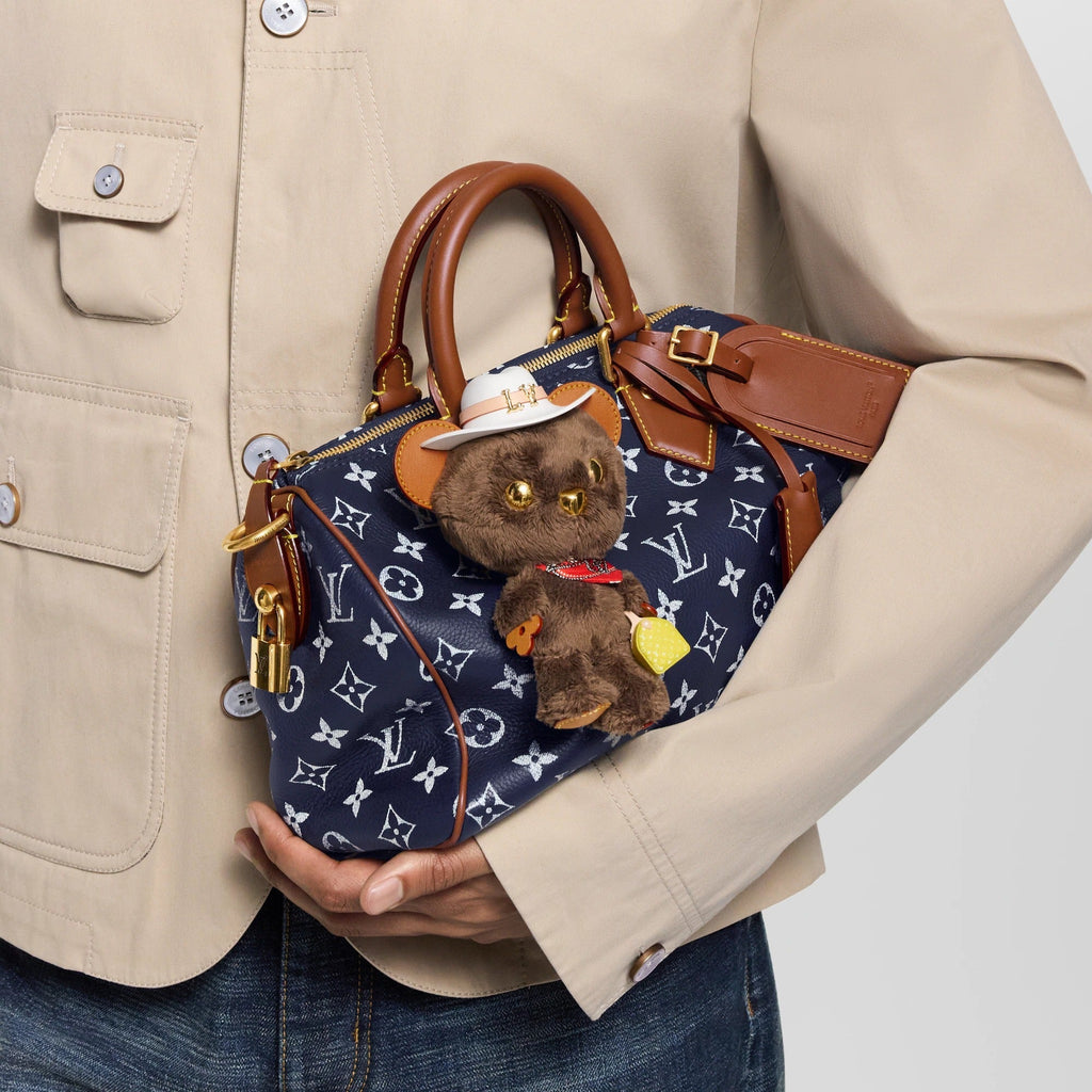 LV Louis Bear Bag Charm