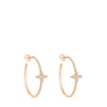 Idylle Blossom Hoops, Pink Gold And Diamonds