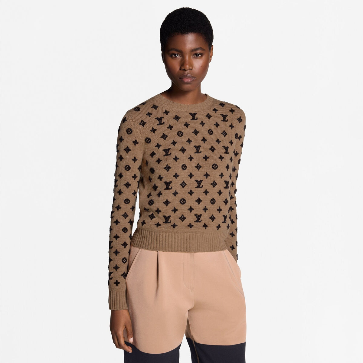 Monogram Cashmere Pullover
