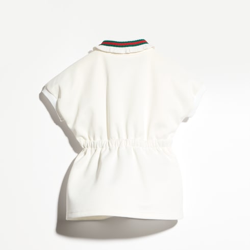 Baby jersey dress with Web - white
