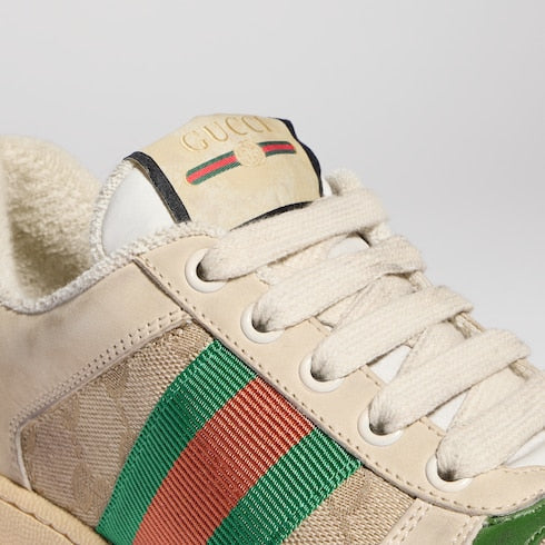 Butter Leather Women's Green Heel Screener Sneaker - Butter Leather