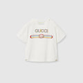 Baby printed cotton T-shirt - white