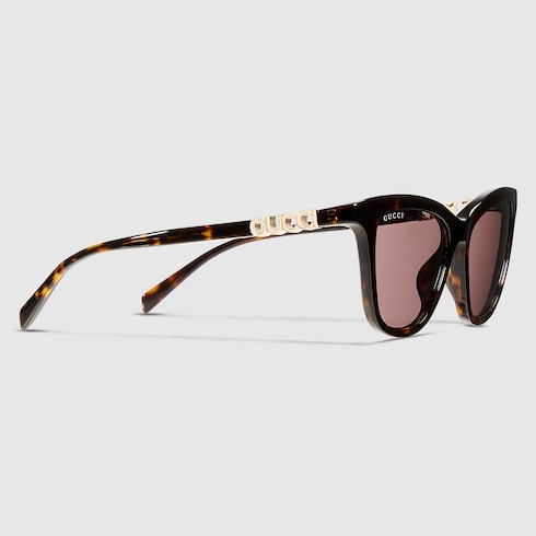 Cat eye sunglasses - brown