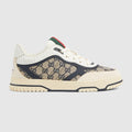 Men's Gucci Re-Web sneaker - beige and blue GG canvas
