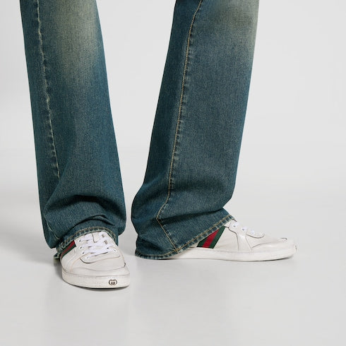 Men's Stretch low-top sneaker - white leather