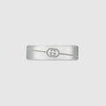 Diagonal Interlocking G ring - 925 sterling silver