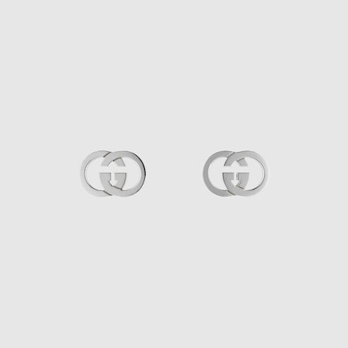 Gucci Interlocking stud earrings - 925 sterling silver