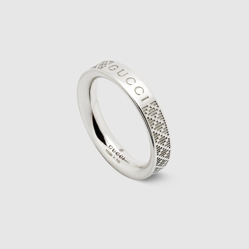 Gucci Diamante thin ring - 925 sterling silver