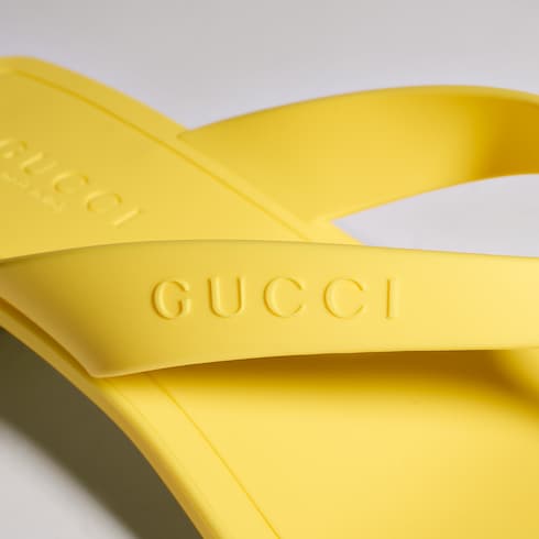 Women's Vittoria thong - yellow rubber