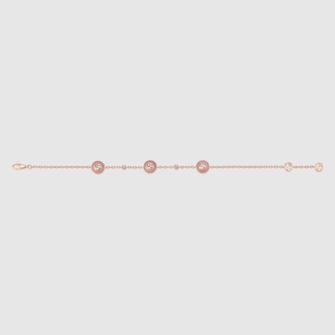 Gucci Interlocking 18k chain bracelet - 18k rose gold