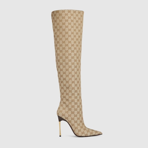Women's Bombshell boot - sand and brown GG canvas