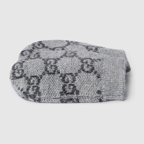 Baby GG wool mittens - grey and dark grey