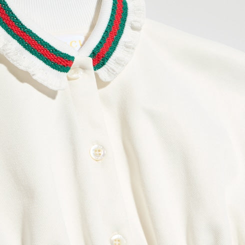 Baby jersey dress with Web - white