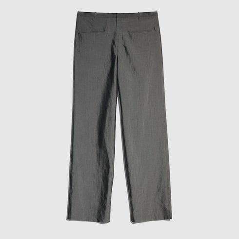 Silk merino wool pants - grey