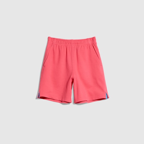 Children's cotton piquet shorts - pink