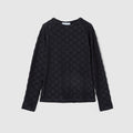 Children's GG terrycloth T-shirt - dark blue
