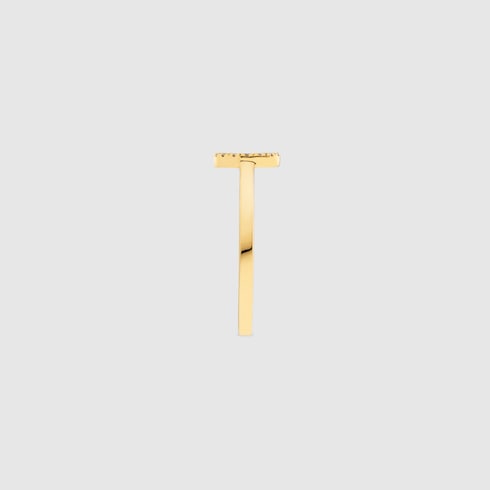 Gucci Interlocking diamond 18k ring - 18k yellow gold