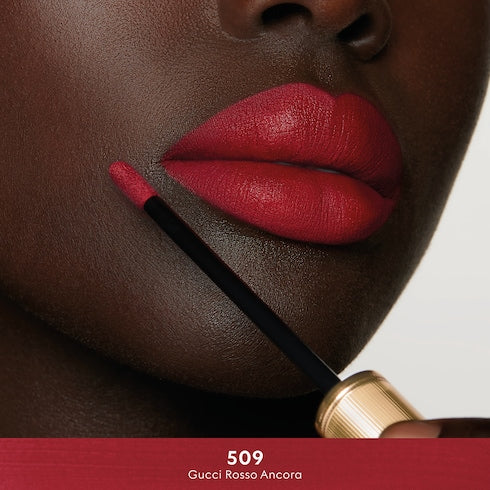 509 Gucci Rosso Ancora, Rouge à Lèvres Liquide Mat Lipstick - 509 Gucci Rosso Ancora