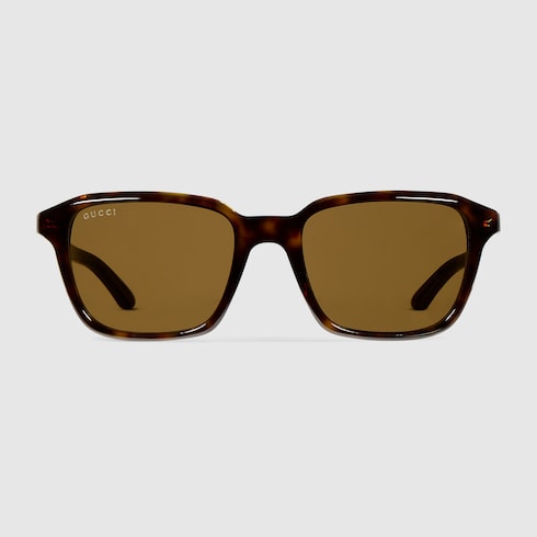 Square frame sunglasses - brown tortoiseshell