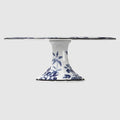 Herbarium cake stand - blue and white porcelain