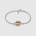 Gucci Interlocking chain bracelet - palladium-toned brass