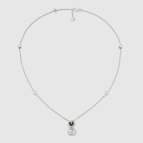 GG Marmont mother of pearl necklace - 925 sterling silver