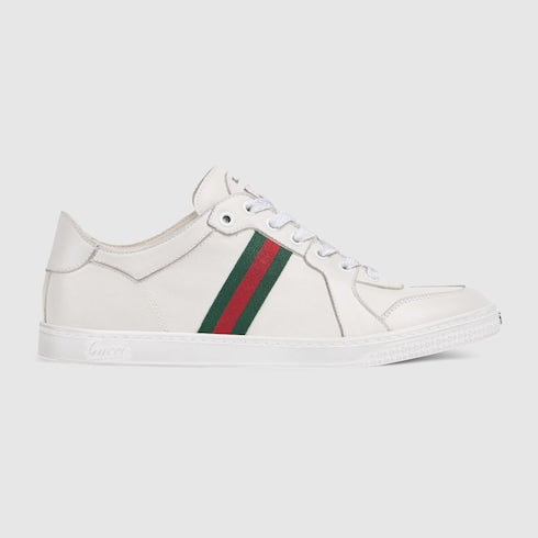 Women's Stretch low-top sneaker - white leather