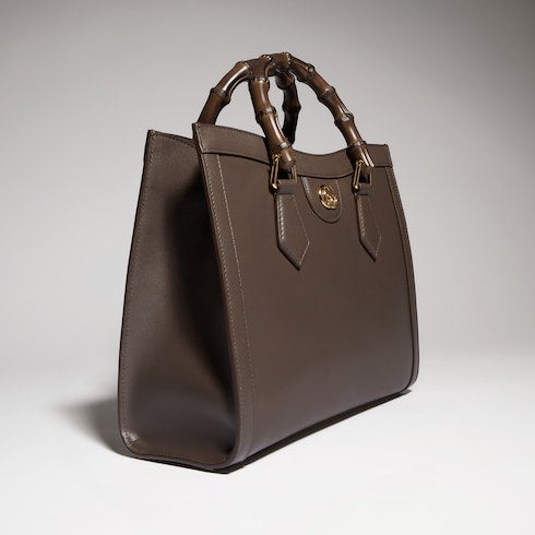 Gucci Diana medium tote bag - dark taupe leather