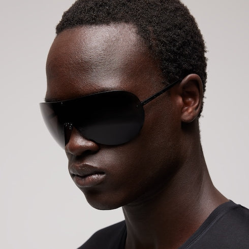 Mask frame sunglasses - black