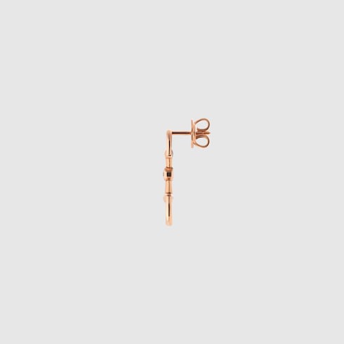 Gucci Horsebit diamond 18k earrings - 18k rose gold