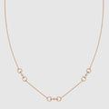 Gucci Horsebit diamond 18k pendant necklace - 18k rose gold