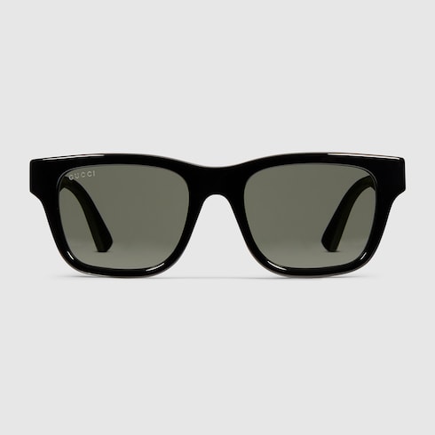 Square frame sunglasses - black