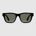 Square frame sunglasses - black