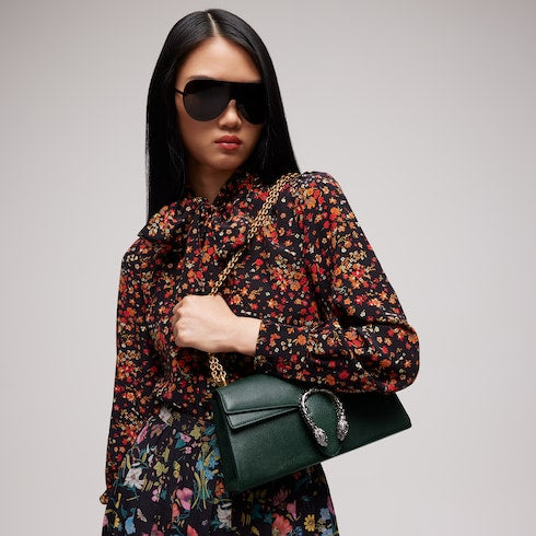 Dionysus medium shoulder bag - green leather