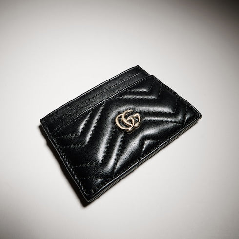 GG Marmont card case - black leather