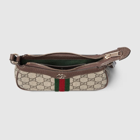 Ophidia mini shoulder bag - beige and brown GG fabric