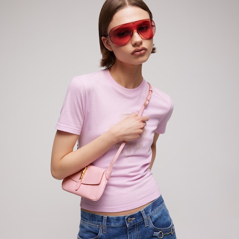 Gucci Jackie small shoulder bag - light pink leather