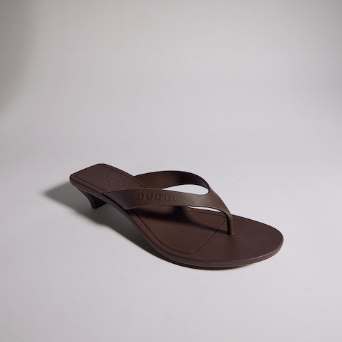 Women's Vittoria thong - brown rubber