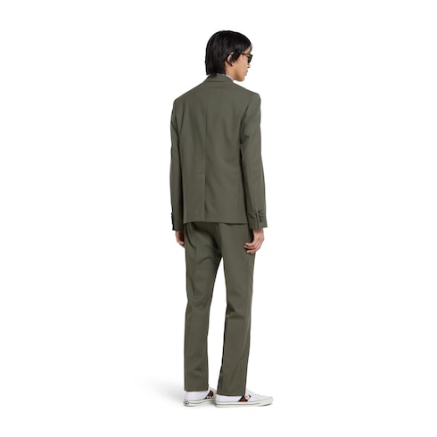 Light wool suit - green
