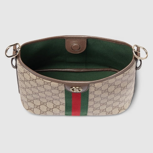 Ophidia small shoulder bag - beige & brown