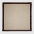 Laminated GG wool shawl - brown