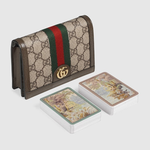 Double card set with Double G - beige and ebony GG Supreme