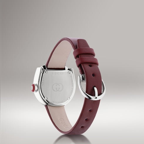 Gucci Horsebit watch, 27x23mm - burgundy leather
