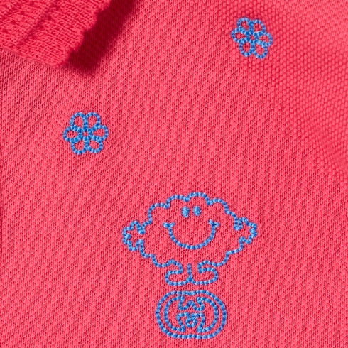 Baby cotton piquet dress - pink
