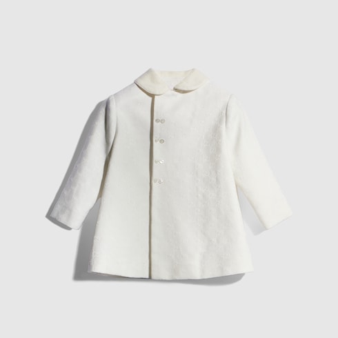 Baby GG canvas coat - off white