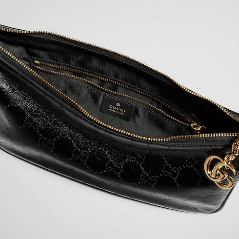 Lady Lunetta Chain small shoulder bag - black GG leather