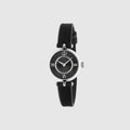 Model 2000 watch, 24mm - black leather